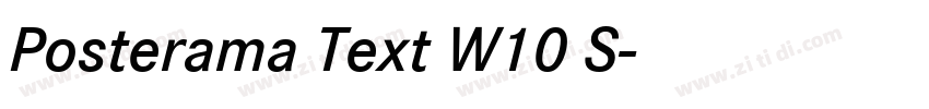 Posterama Text W10 S字体转换